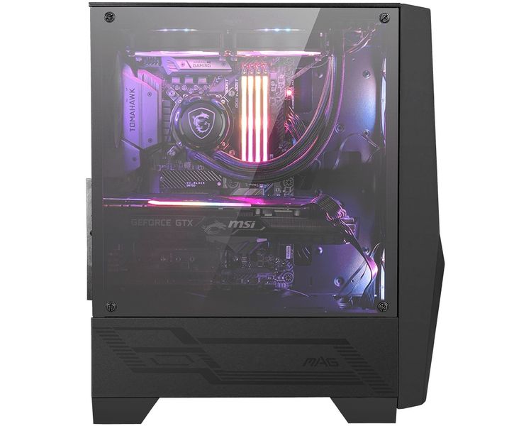 MSI MAG FORGE 100R/Midi Tower/Transpar./Černá