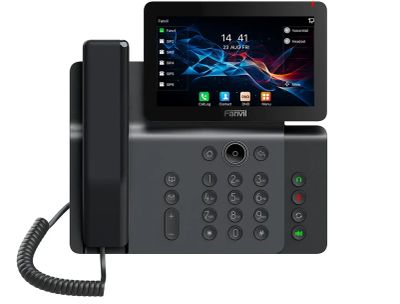 Fanvil V66 SIP telefon, 7" bar.disp., WiFi, BT, dual Gbit, PoE, H.264