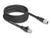M12 Cable X-coded 8 pin male to RJ45 plu