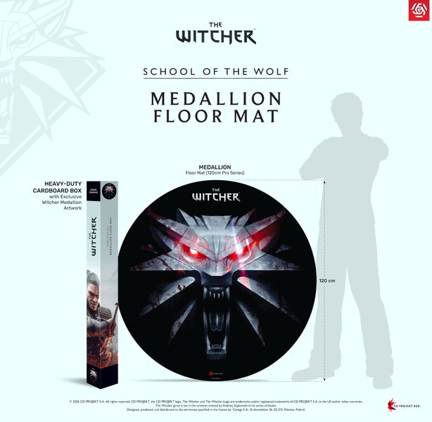 GLO The Witcher School of The Wolf Floor Mat