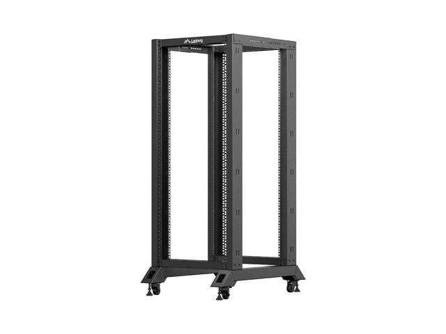 Lanberg otevřený rack 27U 600X800 černý V2