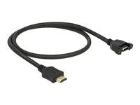 Cable HDMI-A male > HDMI-A female panel-