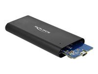 Kryt úložiště - M.2 - M.2 NVMe Card - USB 3.1 (Gen 2) - černá