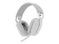 Náhlavní souprava - plná velikost - Bluetooth - bezdrátový - UBS-C přes adaptér Bluetooth - bělavá - certifikováno pro Microsoft Teams