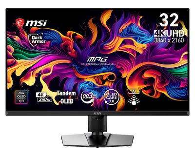 MSI MPG/322UR QD-OLED X24/31,5"/QD-OLED/4K UHD/240Hz/0,03ms/Černá/3R