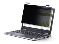 Filtr pro zvýšení soukromí k notebooku (horizontální) - dvoucestné - lepicí, závěsné záložky, otočné závěsy - 12.1" - průhledná