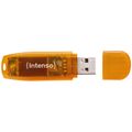 INTENSO Rainbow Line, 64GB, USB 2.0, Orange