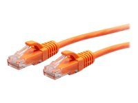 Orange - Patch kabel - RJ-45 (M) do RJ-45 (M) - 30 cm - 4.8 mm - UTP - CAT 6a - lisovaný, provedení bez hrbolků - oranžová