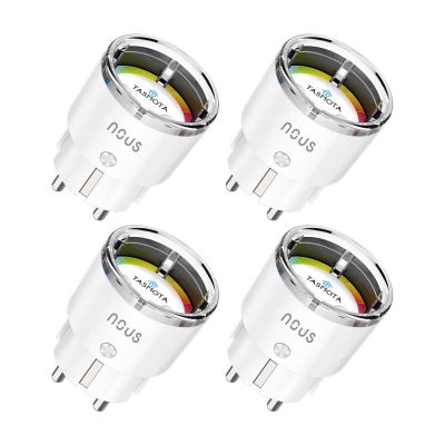 NOUS A1T, TASMOTA Smart zásuvka, 16A, Schuko, 4 ks