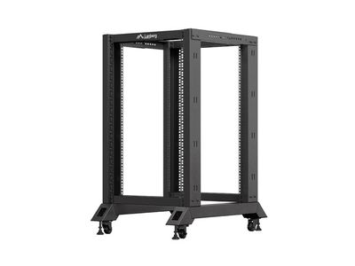 Lanberg otevřený rack 18U 600X800 černý