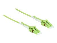 Kabel Fibre Channel - multirežim LC (M) uniboot do multirežim LC (M) uniboot - 1 m - optické vlákno - 50 / 125 mikron - OM5 - neobsahuje halogen - limetkově zelená