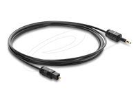 Delock - Digitální audio kabel (optický) - mini TOSLINK s piny (male) do TOSLINK se zdírkami (female) - 1.5 m - optické vlákno - cerná