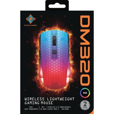 DELTACO GAM-145 DM320, Herní myš, USB-C, černá