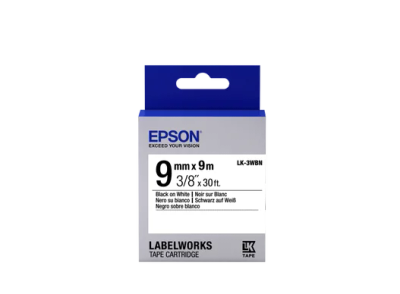 Epson Label Cartridge Standard LK-3WBN Standard Black/White 9mm (9m)