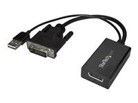 USB Power - 1920 x 1200 - DVI to DisplayPort Converter - Video Adapter - DVI-D to DP (DVI2DP2) - Video adaptér - dva spoje - DVI-D (M) do DisplayPort (F) - USB napájení