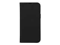 Pouzdro s klopou pro mobilní telefon - polyuretan (PU), plast - černá - pro Apple iPhone 14 Plus