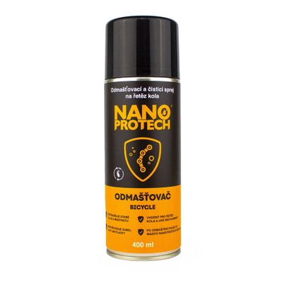Odmašťovací a čisticí sprej na řetěz kola NANOPROTECH Bicycle 400ml