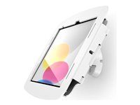 Montážní sada (kryt, výklopné uchycení na stěnu) - odkrytá přední/zadní kamera a senzory - pro tablet - uzamykatelný - hliník - bílá - velikost obrazovky: 10.9" - pro Apple 10.9-inch iPad Wi-Fi, Wi-Fi + Cellular