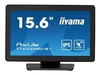 LED monitor - 15.6" - dotykový displej - 1920 x 1080 Full HD (1080p) @ 60 Hz - IPS - 450 cd/m² - 1000:1 - 5 ms - HDMI, DisplayPort - reproduktory - černá, matný povrch