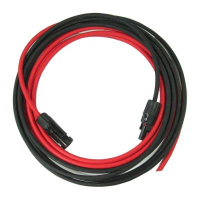 Solární kabel 6mm2, červený+černý s konektory MC4, 3m