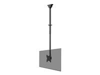 Montážní sada (stropní montáž) - plný pohyb - pro plochý panel - ocel - černá - velikost obrazovky: 23"-42"