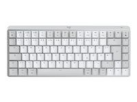 Klávesnice - podsvícená - bezdrátový - Bluetooth LE - QWERTY - US mezinárodní - klávesový spínač: funkce Tactile Quiet - bledě šedá