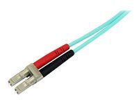 1m / 3 ft - 100 Gb - 50/125 - OM4 Fiber - LC to LC Fiber Patch Cable (450FBLCLC1) - Síťový kabel - multirežim LC (M) do multirežim LC (M) - 1 m - optické vlákno - duplex - 50 / 125 mikron - OM4 - vodě - barva