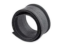 Black Cord Organizer/Hider, Floor Cable Cover, Wire Wraps (WKSTNCMFLX) - Objímka pro správu kabelů - černá - 3 m