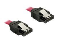 Kabel SATA - Serial ATA 150/300/600 - SATA (M) do SATA (M) - 30 cm - palcové svorky - červená - pro P/N: 89270, 89271