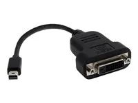 StarTech Mini DisplayPort to DVI Adapter - 1080p - Single Link - Active - Mini DP (Thunderbolt) to DVI Monitor Adapter (MDP2DVIS) - DVI adaptér - dva spoje - Mini DisplayPort (M) do DVI-D (F) - 20 cm - cerná