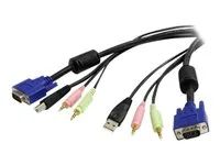6ft 4-in-1 USB VGA KVM Switch Cable - USBVGA4N1A6