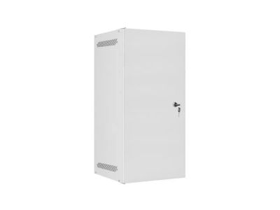 Lanberg racková skříň 10" nástěnná 12u/280x310 pro vlastní montáž s kovovými dveřmi šedá-flat pack