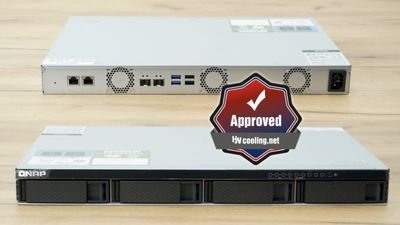 QNAP TS-435XeU-4G (2,2GHz, 4GB RAM, 4x SATA, 2x M.2 NVMe, 2x 2,5GbE, 2x 10GbE SFP+, malá hloubka)