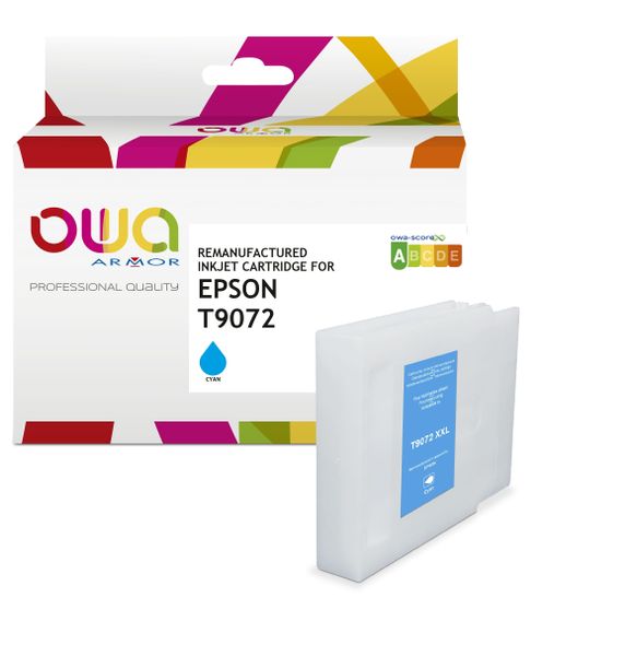 OWA ARMOR ink kompatibilný s Epson T9072, modrá/cyan, 77ml