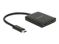 Externí video adaptér - STDP4320 - USB-C - 2 x HDMI - černá - maloobchod