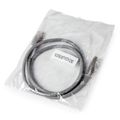 PATCH KABEL S/FTP cat.6a LSZH 1m gray