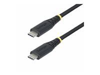 StarTech 1m USB-C Charging Cable, 240W, Silicone Jacket w/Braid - USB kabel - USB-C (M) do USB-C (M) - USB 2.0 - 48 V - 5 A - 1 m - technologie Extended Power Range (EPR), napájení USB (240 W) - cerná