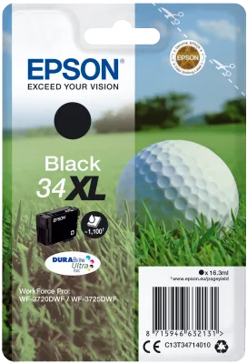 Epson Singlepack Black 34XL DURABrite Ultra Ink