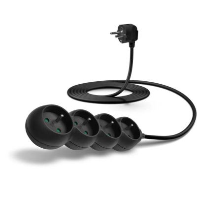 CONNECT IT 4 PowerRex, prodlužovací kabel, 4x FR, 3m, černá