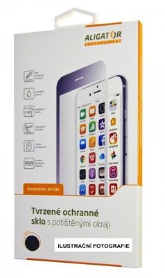 Aligator ochranné sklo PRINT Samsung A40, černá