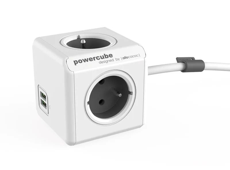 POWERCUBE Extended USB Grey 1,5m