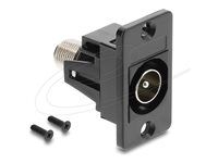 Delock Panel Mount IEC male to F female
