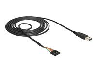 Sériový adaptér - USB 2.0 - sériový - černá