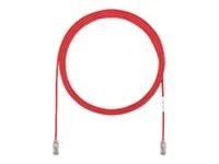 Patch kabel - RJ-45 (M) do RJ-45 (M) - 1 m - UTP - CAT 6 - neobsahuje halogen, lisovaný, provedení bez hrbolků - červená
