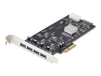 USB adaptér - PCIe 2.0 x4 - USB 3.2 Gen 1 x 4 - černá - pro P/N: FCREADMICRO3V2, USB315AC1M, USB3S2SAT3CB