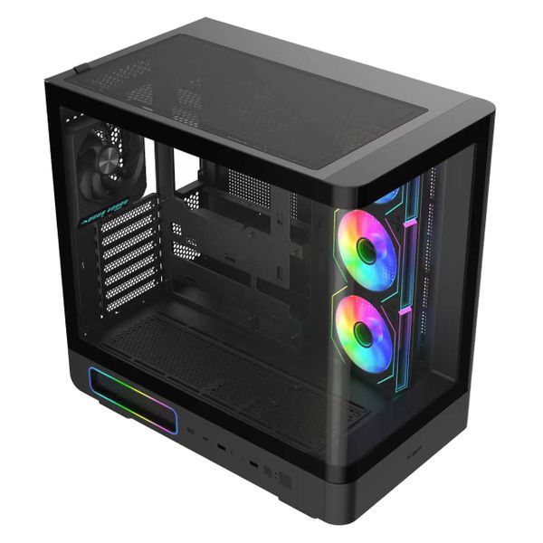 FSP M581-BA/Midi Tower/Transpar./Černá