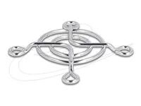 Fan Grill 40 x 40 mm silver