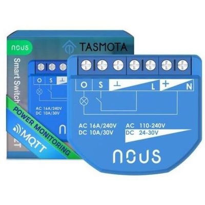 NOUS B2T, Tasmota SMART Switch, přepínač (s měřákem)