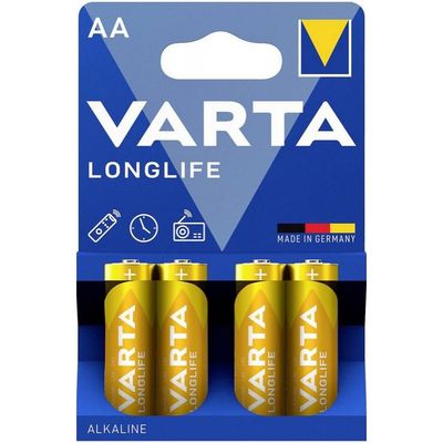 VARTA Baterie LONGLIFE LR06 AA 1,5V, 4ks, 2800mAh