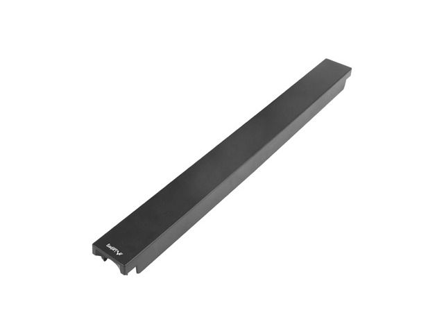19" Plastový rychlomontážní ohnivzdorný zaslepovací panel 1U černý lanberg